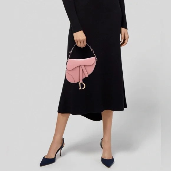 Authentic CHRISTIAN DIOR 2018 Mini Saddle Bag (guitar strap not included) - Picture 4 of 13